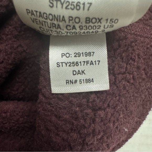 Patagonia Women's 1/4 Zip Better Sweater In Dark Currant. Size: Large - Picture 6 of 12